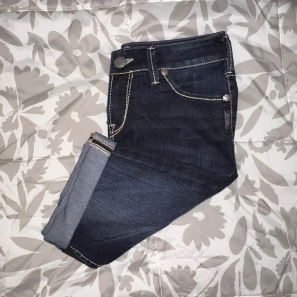 Silver Jeans Dark Wash Denim Shorts - Picture 5 of 5